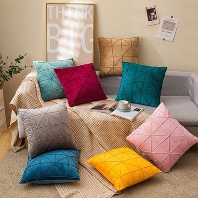 Gráfico de têxteis para uso doméstico poliéster flanela veludo quadrado sofá de cama cobertura de almofada decorativa