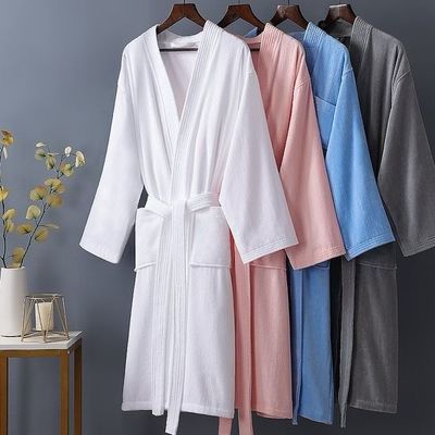 Luxo Unisex SPA Suave 100% Algodão Velour Terry Roupa de banho