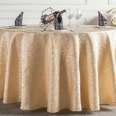 100% Poliéster Novo Design Tecido de Mesa de Cor Pura
